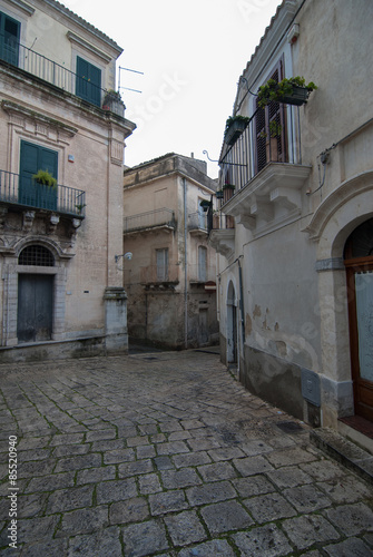 Fototapeta Naklejka Na Ścianę i Meble -  Alley in Ragusa Ibla, Sicily, Italy