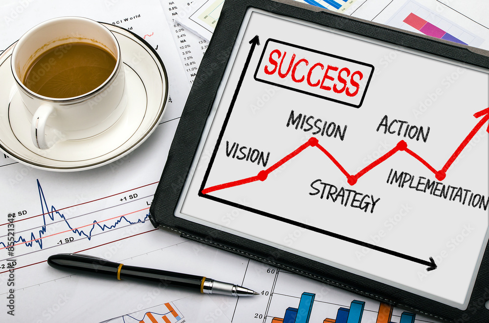 success concept chart hand drawn on tablet pc success concept chart hand drawn on tablet pc