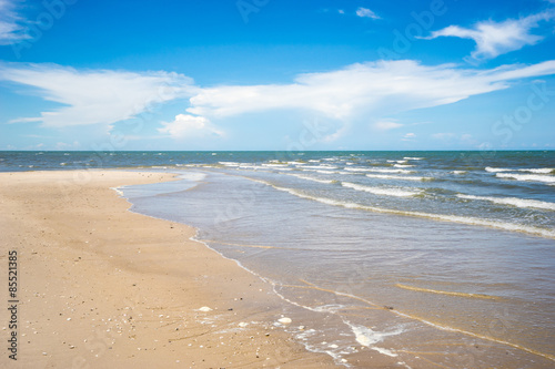 beautiful beach and tropical sea