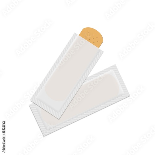 Vector Bandage Plaster Aid Band Medical Adhesive
