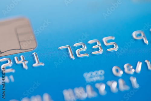 Close Up shot with Credit card