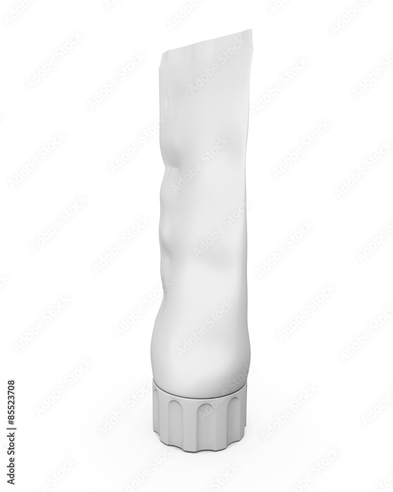 Tube of toothpaste cream or gel Tube of toothpaste cream or gel
