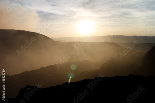 Volcan Masaya view at sunshine photo