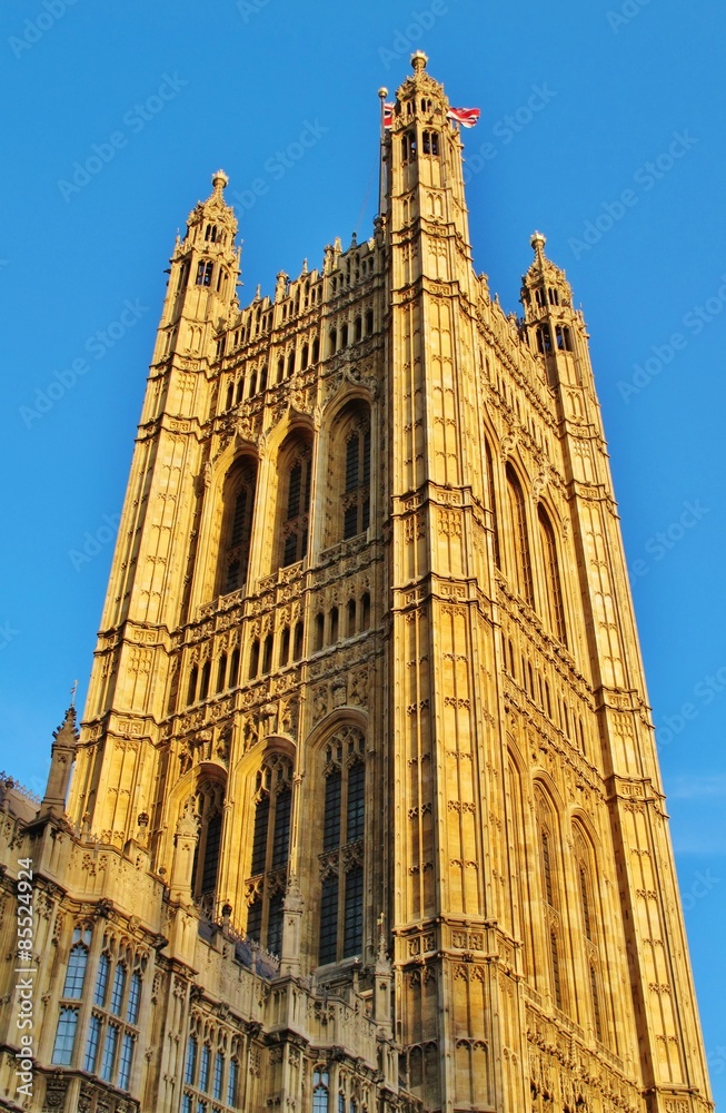 Fototapeta premium Victoria Tower im Abendlicht, London