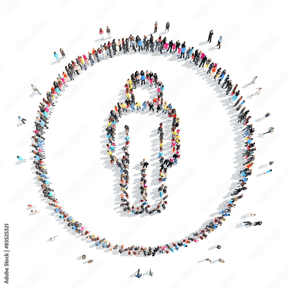 people in the shape of a man.