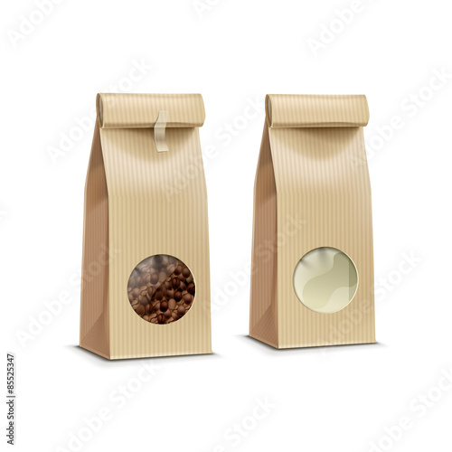 Vector Coffee Packaging Package Bag Isolated