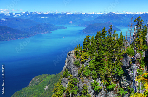 Howe Sound in British Columbia  Canada
