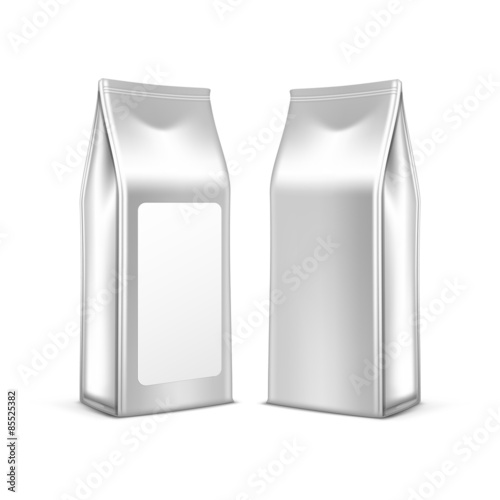Vector Coffee Tea Packaging Package Bag Isolated