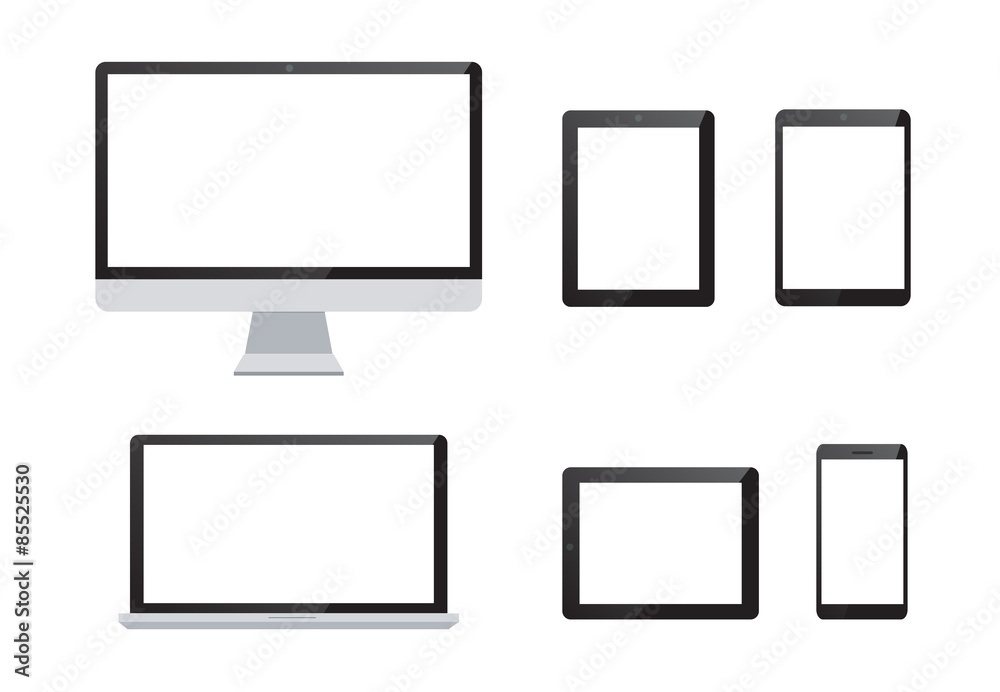 Set of modern technology devices Set of modern technology devices