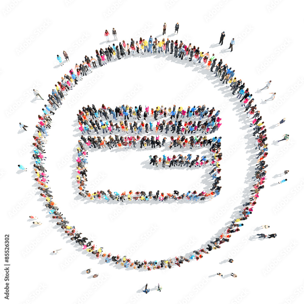 people in the shape of a credit card.