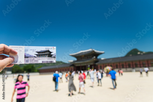 Ticket pass for Gyeongbokgung Palace © gjeerawut