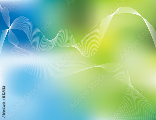 Blend waves with beautiful background