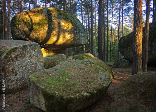 mystische Wackelsteine im Waldviertel, Blockheide bei Gmünd photo