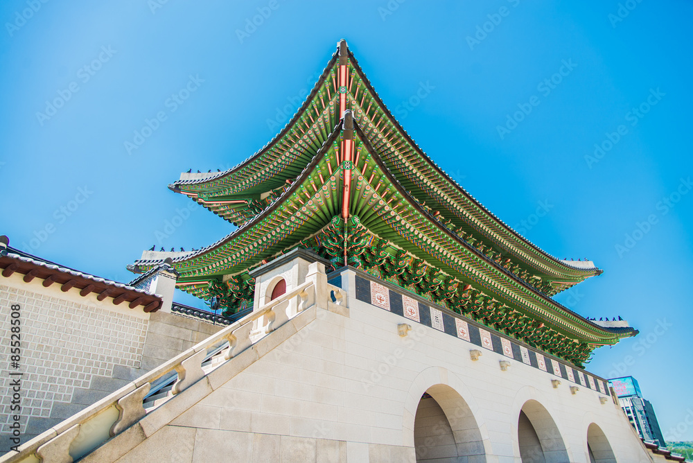 Gate of Gyeongbokgung Palace in Seoul South Korea