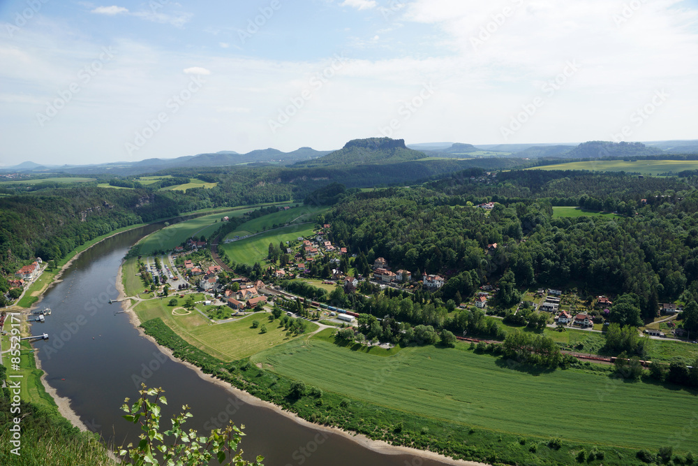 Sächsische Schweiz -  Blick von der Bastei