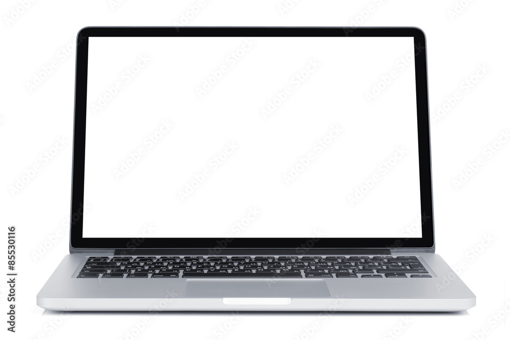 Laptop with blank screen Laptop with blank screen