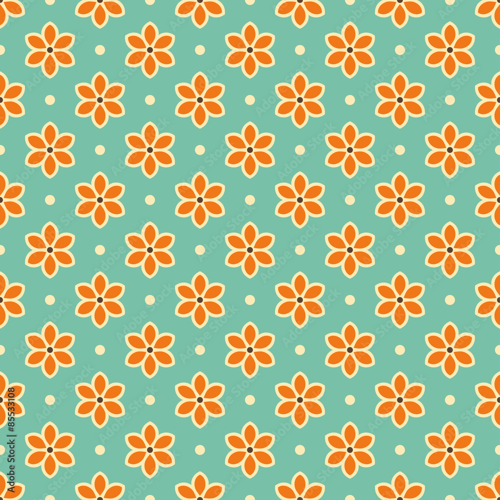 Ethnic floral seamless pattern Ethnic floral seamless pattern