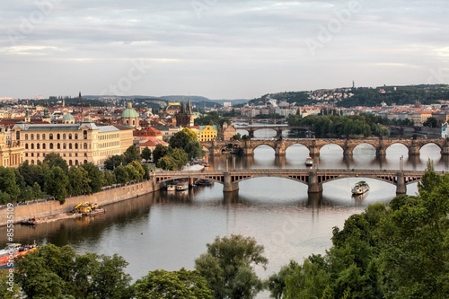 Vltava and bridges in Prague, Czech Republic © Radoslaw Maciejewski