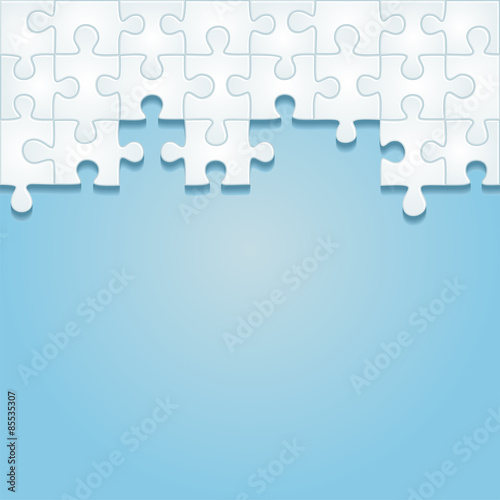 Puzzle frame background. Vector illustration