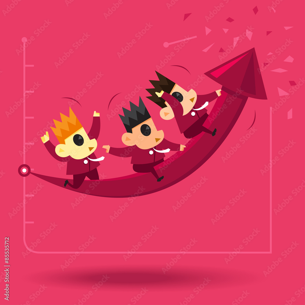 Fototapeta premium Cartoon_Business01