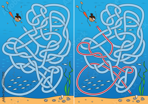 Pearl diving maze