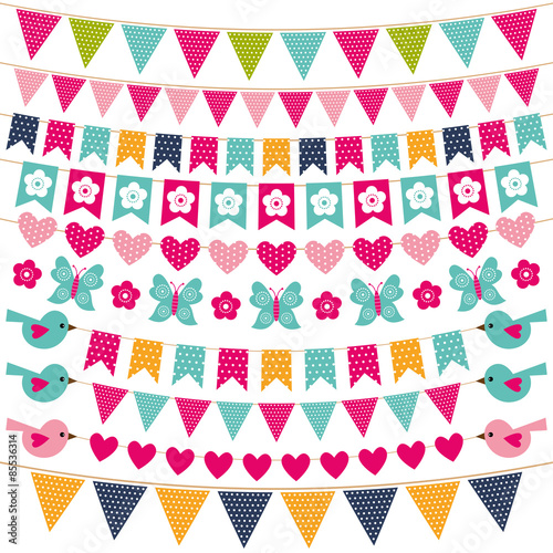 Cute pennants set