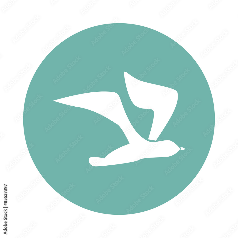 Fototapeta premium Seagull icon