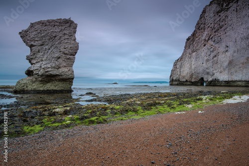 Fototapeta Naklejka Na Ścianę i Meble -  Rock formation at Jurrassic Coast beach in Dorset, UK