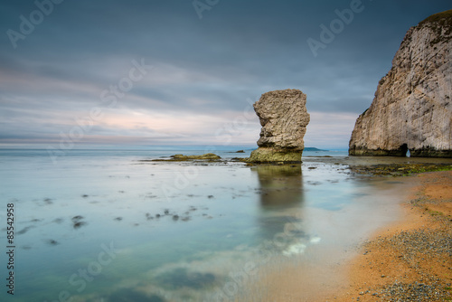 Rock formation at Jurrassic Coast beach in Dorset, UK