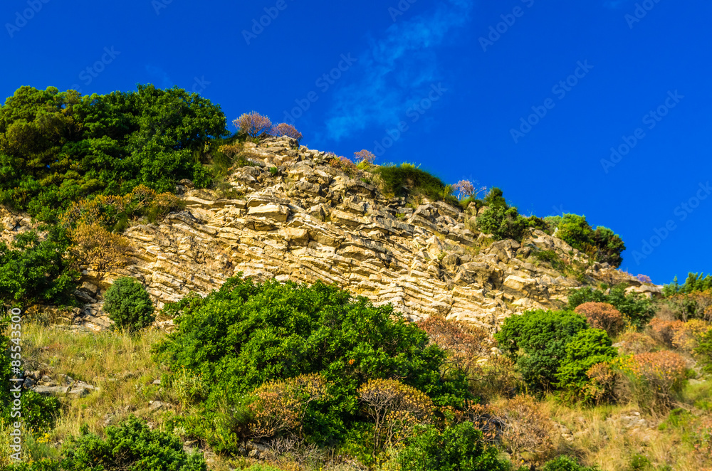 Landscape view on mountain in Montenegro