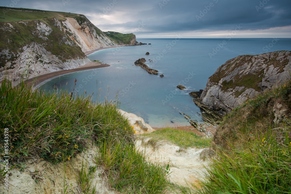 Beach in Jurassic Coast in Dorset, UK