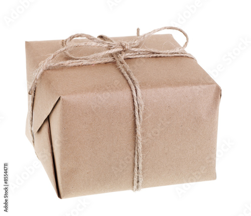 Brown Package Isolated