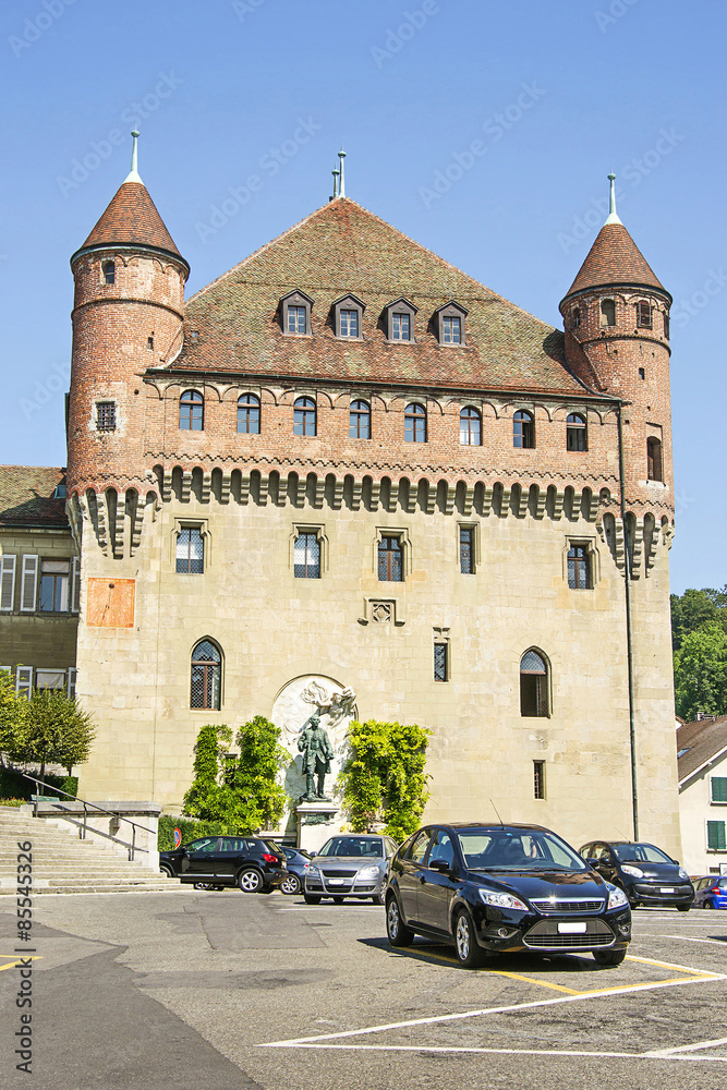 Lausanne Saint-Maire Castle (Chateau Saint-Maire) in summer