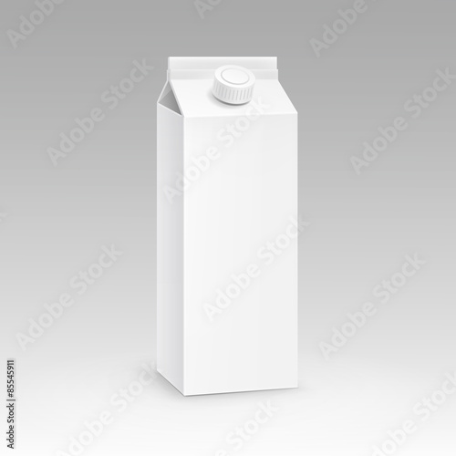 Milk Juice Carton Packaging Package Box White