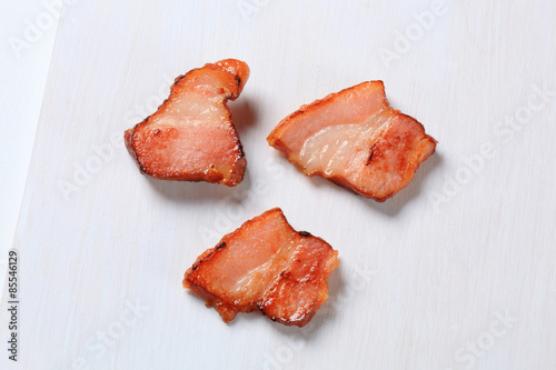 Pan fried bacon