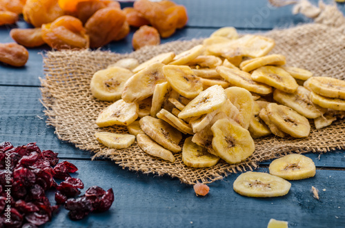 Dried fruits, healthy and delicious