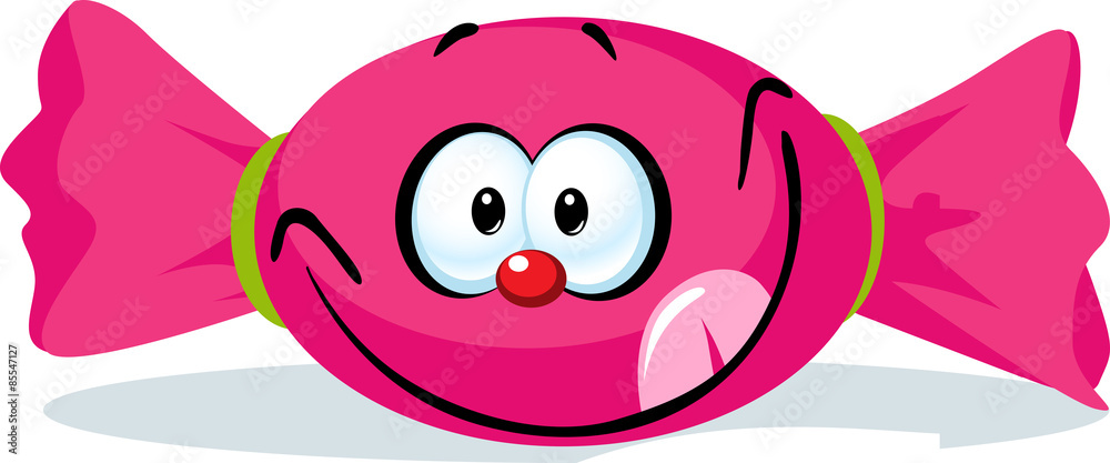 sweet candy - funny vector illustration isolated on white background sweet candy - funny vector illustration isolated on white background