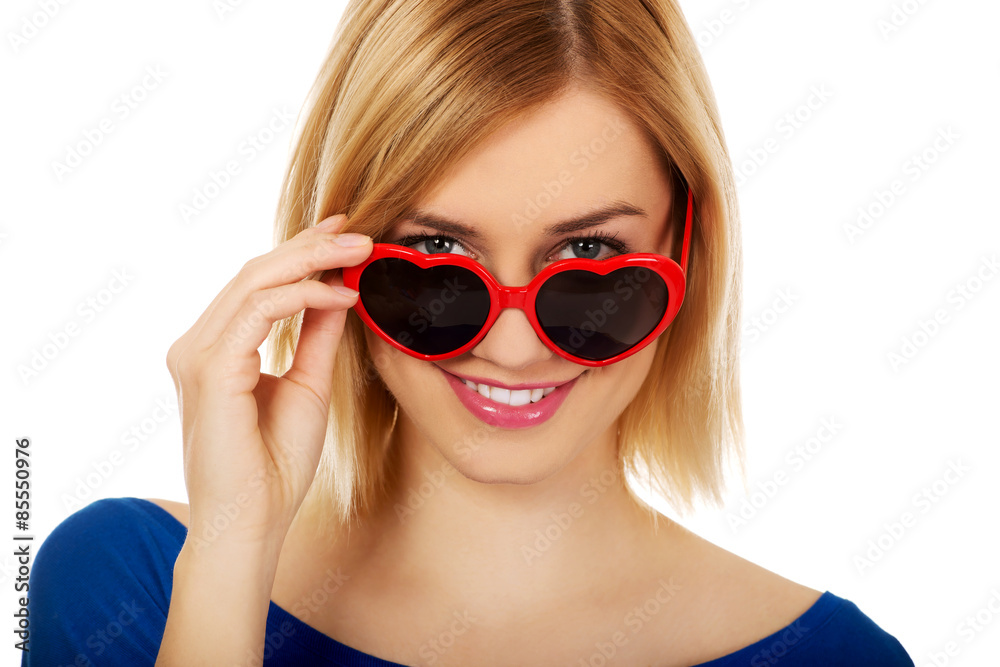 Casual woman in sunglasses. Casual woman in sunglasses.