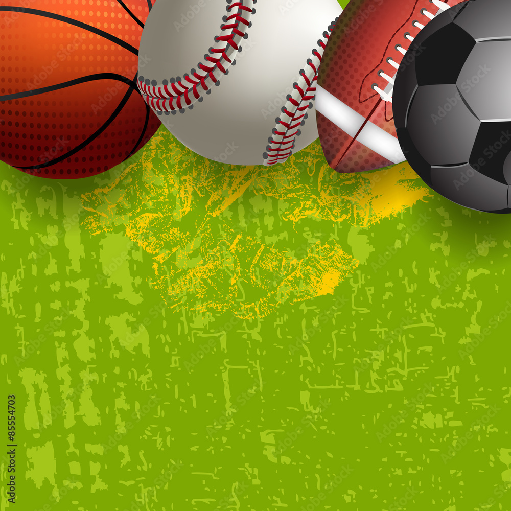 Fototapeta premium Assorted Sports Balls