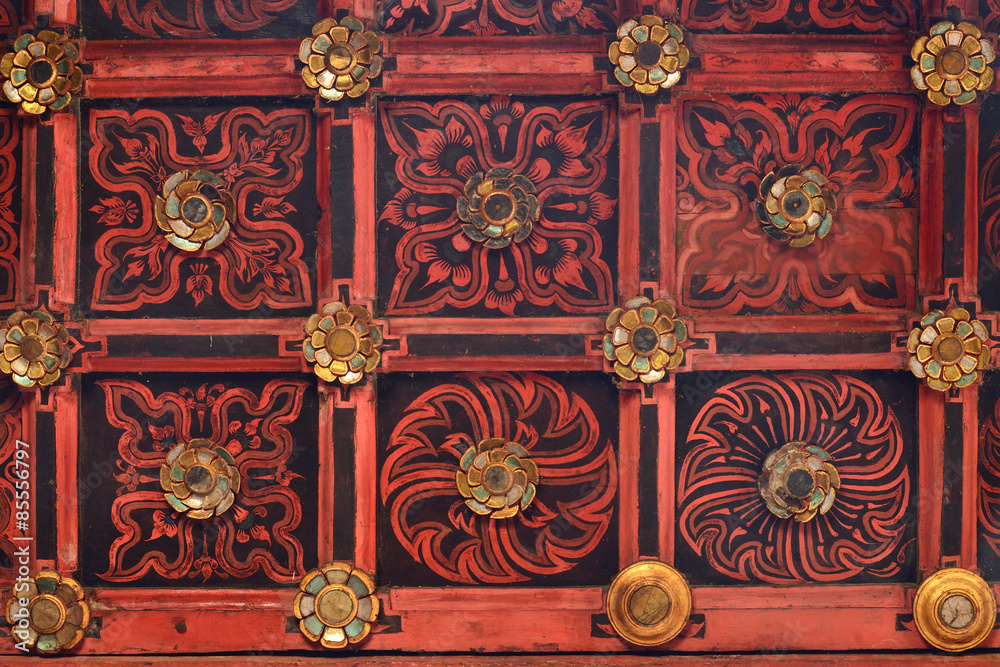 Beautiful Thai style Teak wood carving ceiling in Chiangmai Thai Beautiful Thai style Teak wood carving ceiling in Chiangmai Thai