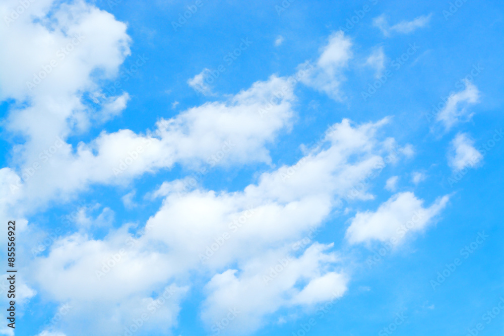Blue sky and cloud as background texture in horizontal frame Blue sky and cloud as background texture in horizontal frame