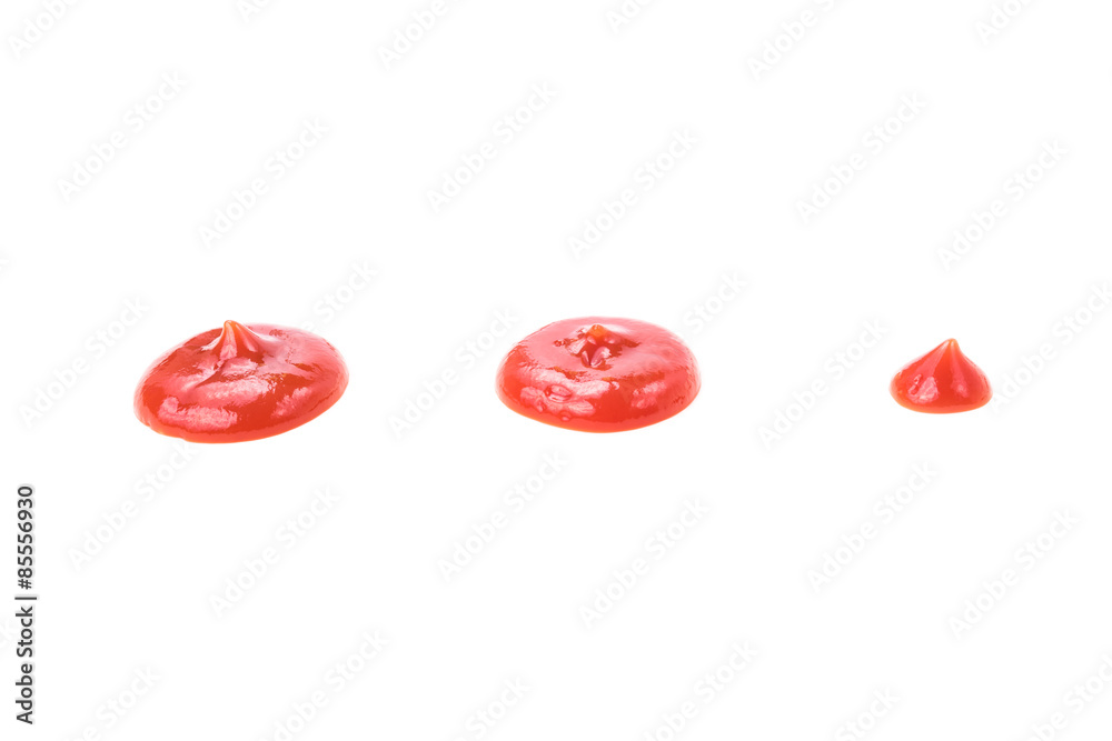 tomato ketchup on a white background tomato ketchup on a white background