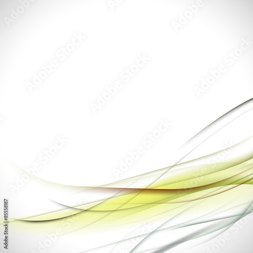 abstract colorful green curve background, vector illustration