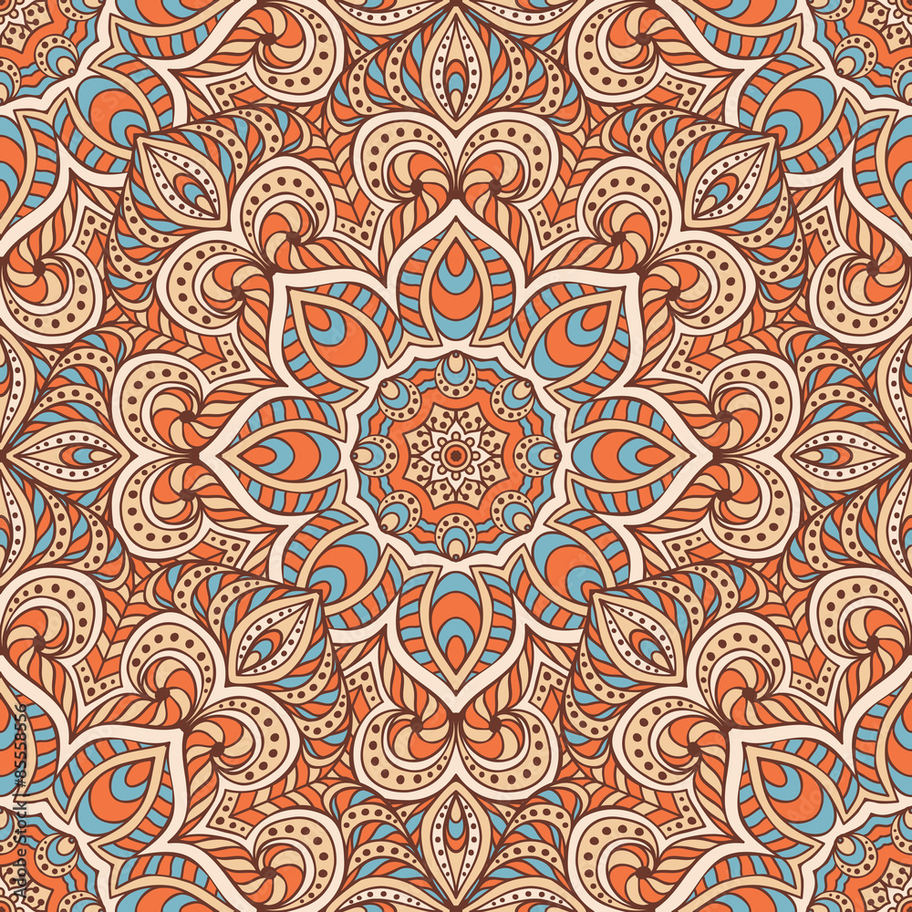 Ethnic floral seamless pattern Ethnic floral seamless pattern