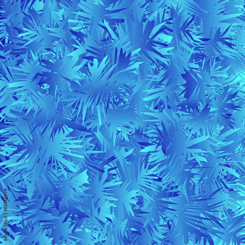Abstract crystal blue pattern.
