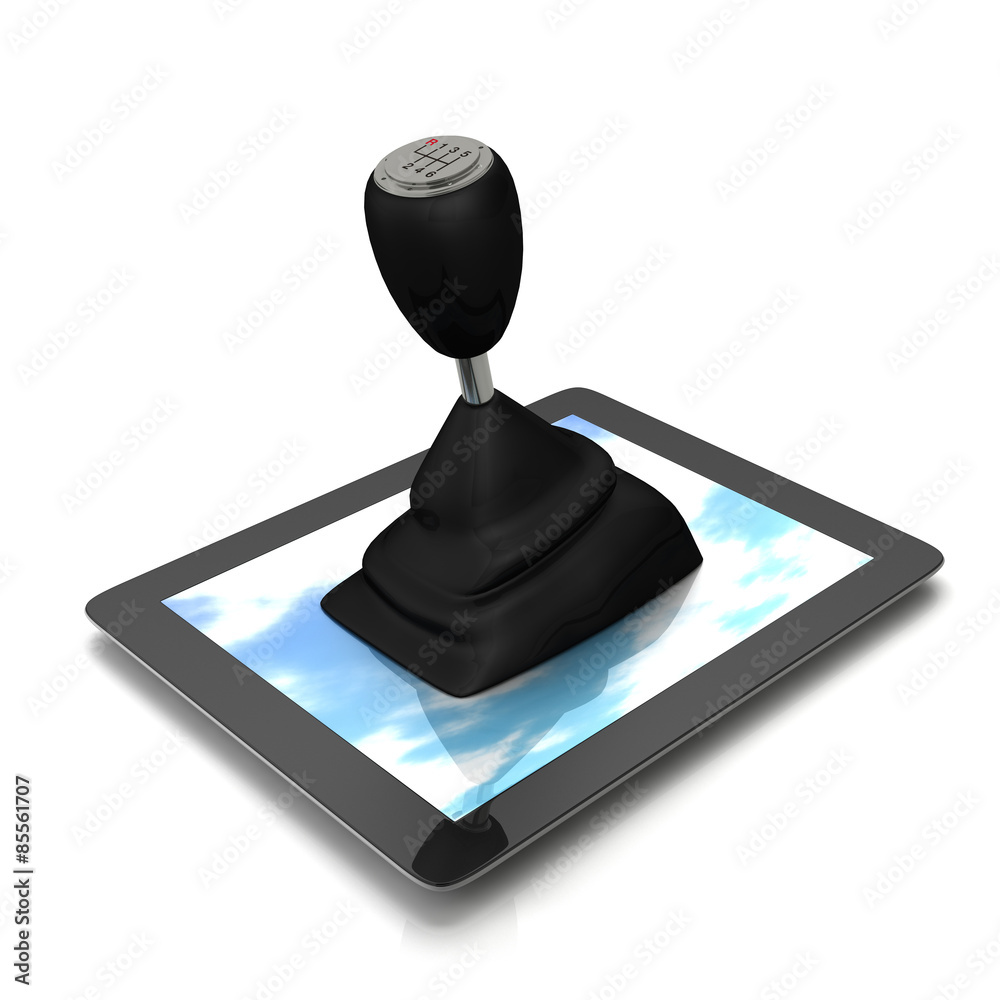 タブレットpc上のシフトレバー Stock イラスト Adobe Stock
