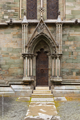 Door to cathedral in Trondheim Norway © Nikolai Sorokin