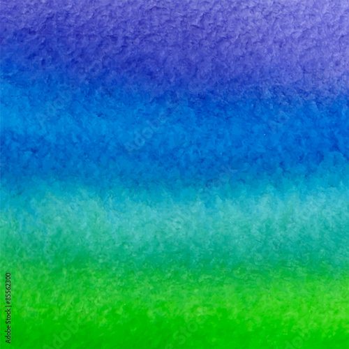 vector watercolor blue, green and violet background