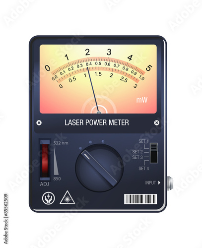 Analog Laser Power meter - Illustration