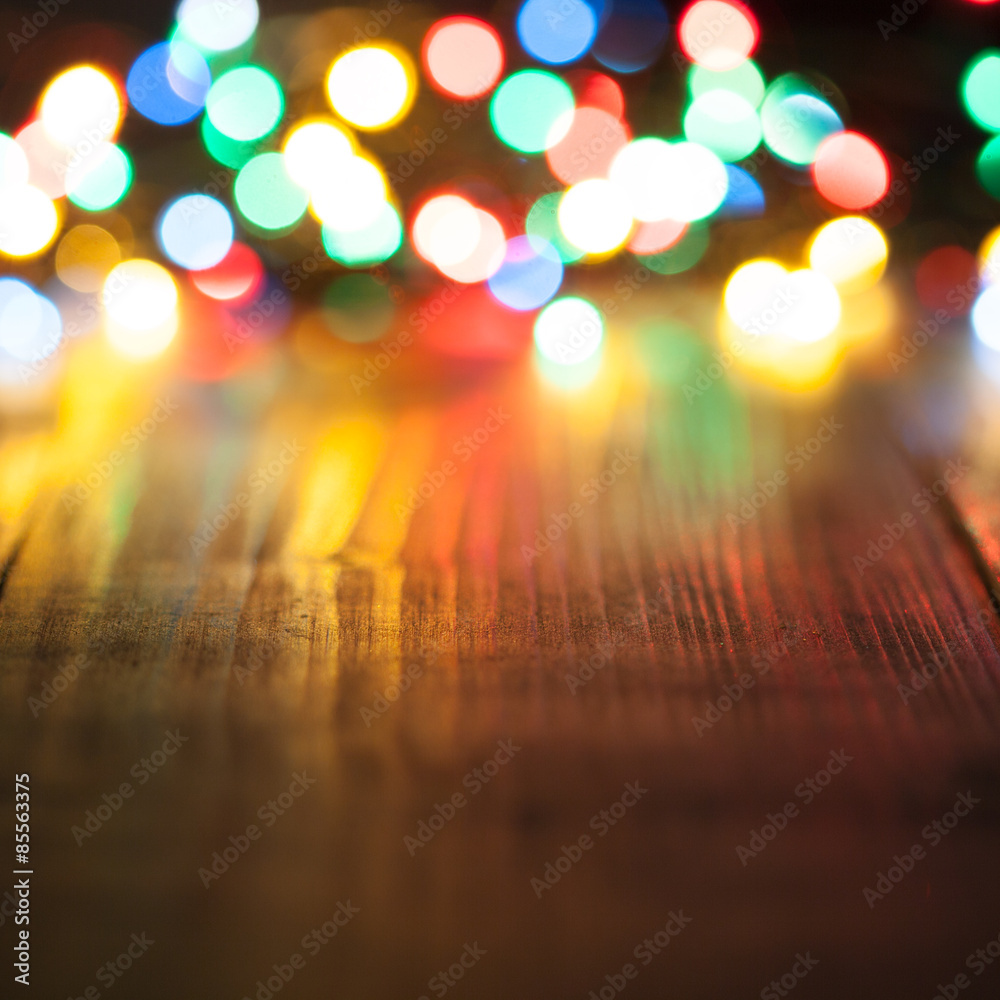 amazing bokeh of christmas lights